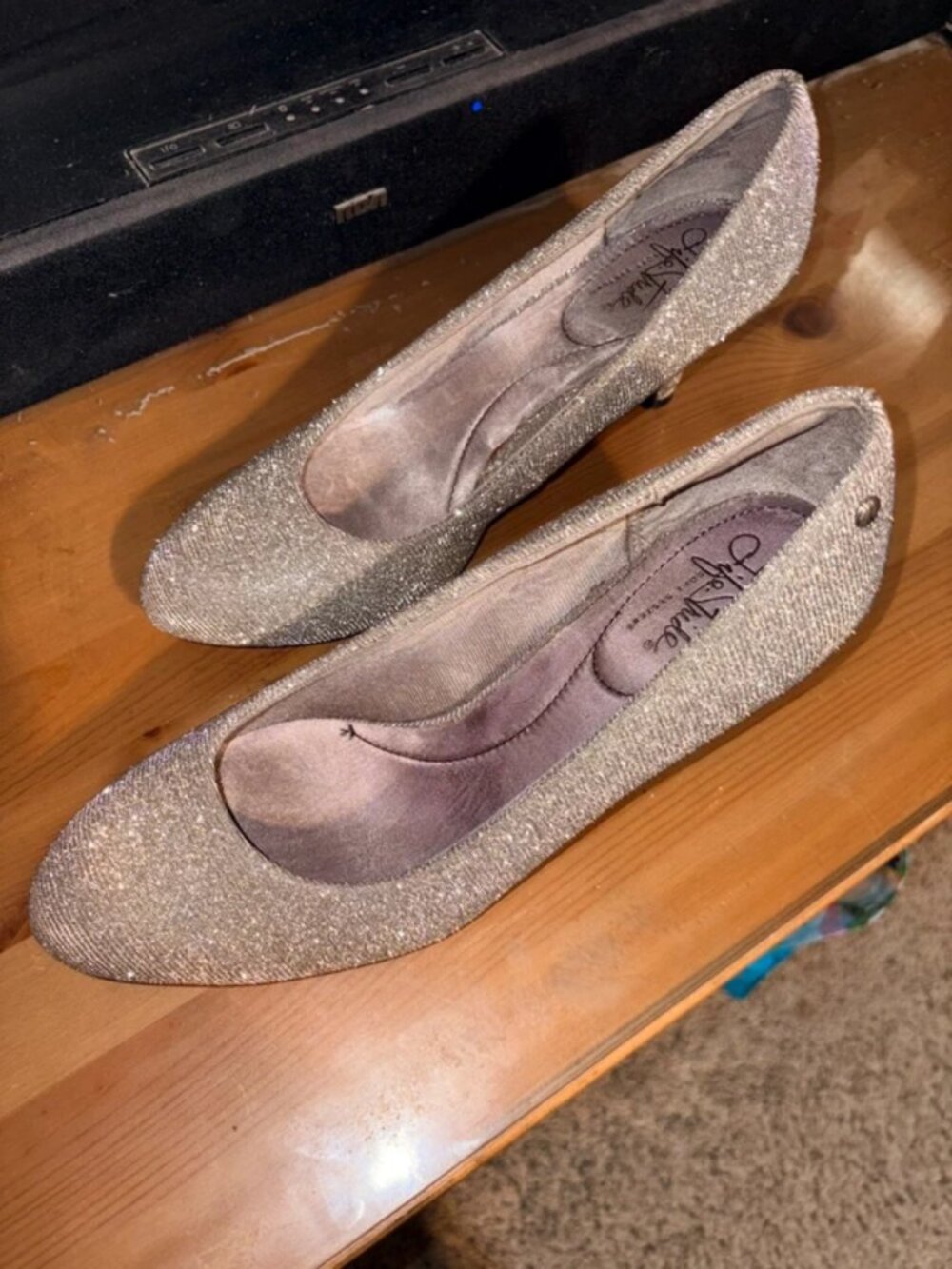 Silver Size 9 2 in High Heels